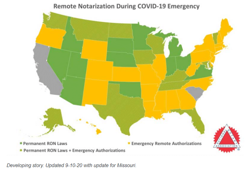 Remote Notarization During COVID-19 Emergency