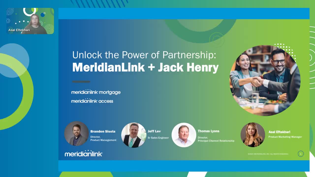 Unlock the Power of Partnership: MeridianLink + Jack Henry