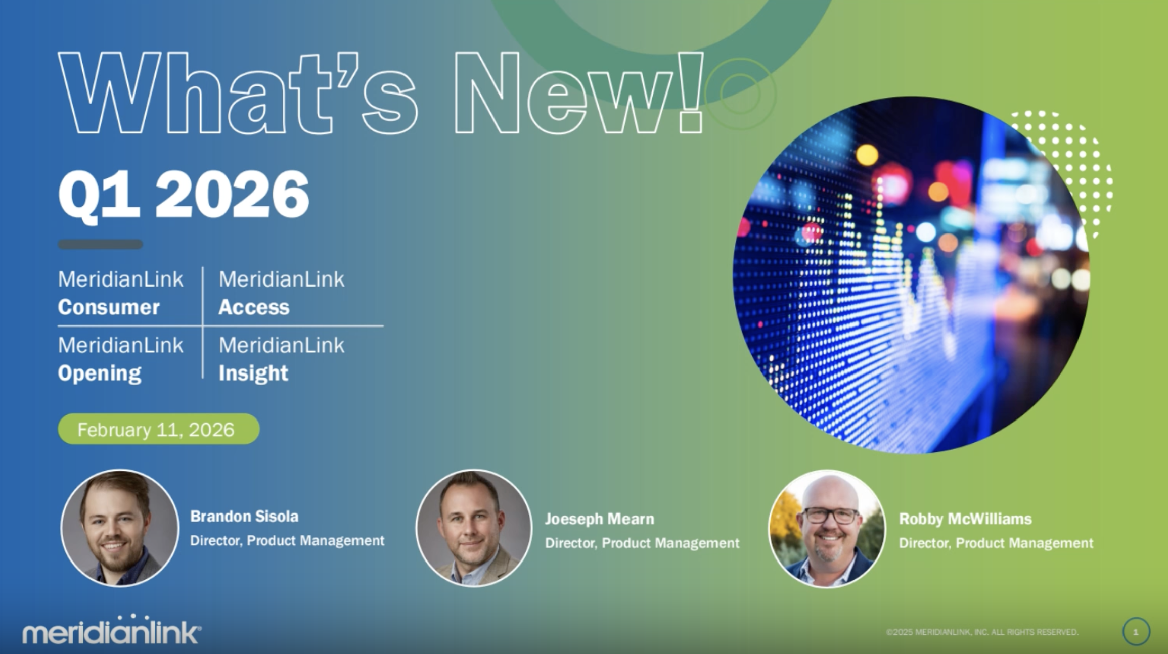 What’s New Q1 2026: MeridianLink Consumer, Opening, & Access