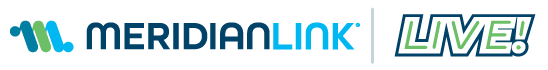 MeridianLink LIVE! evergreen logo color