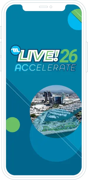 ML LIVE 26 mobile app splash screen on phone